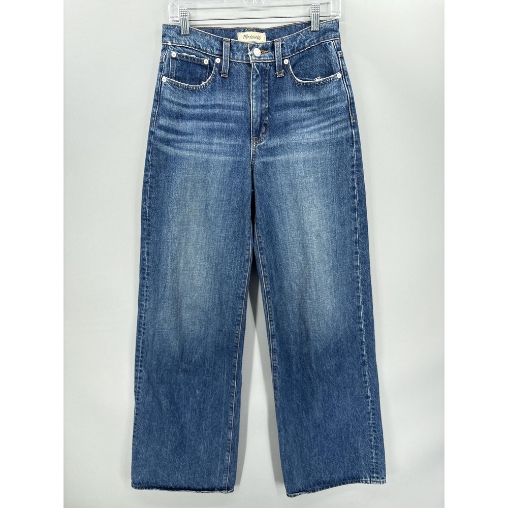 Madewell Jeans Womens 25 Blue Superwide-Leg High Rise Wide Leg Denim Relaxed Fit